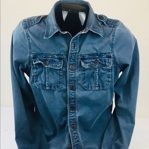 Abercrombie and Fitch men’s distressed long sleeve